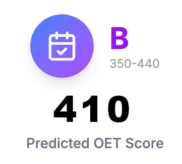Predicted OET Score